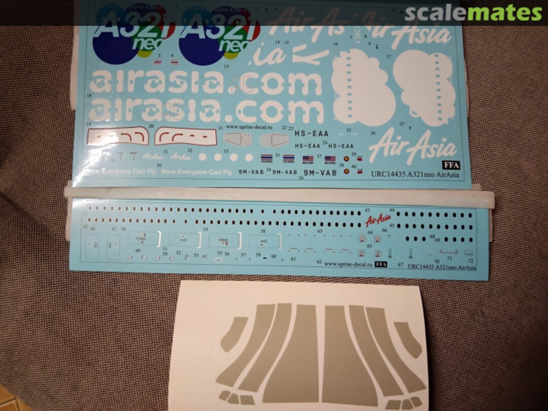 Contents A321neo AirAsia URC14435 UpRise Decal Serbia