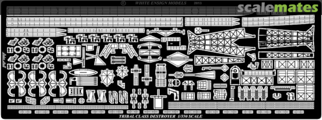 Boxart Photo-Etched Parts for Tribal Class Destroyer PE351069 Pit-Road