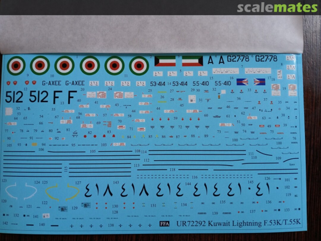 Contents BAC Lightning F.53K/T.55K Kuwait Air Force UR72292 UpRise