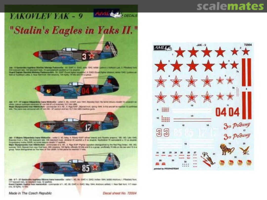 Boxart Stalin's Eagles in Yaks II 72004 AML