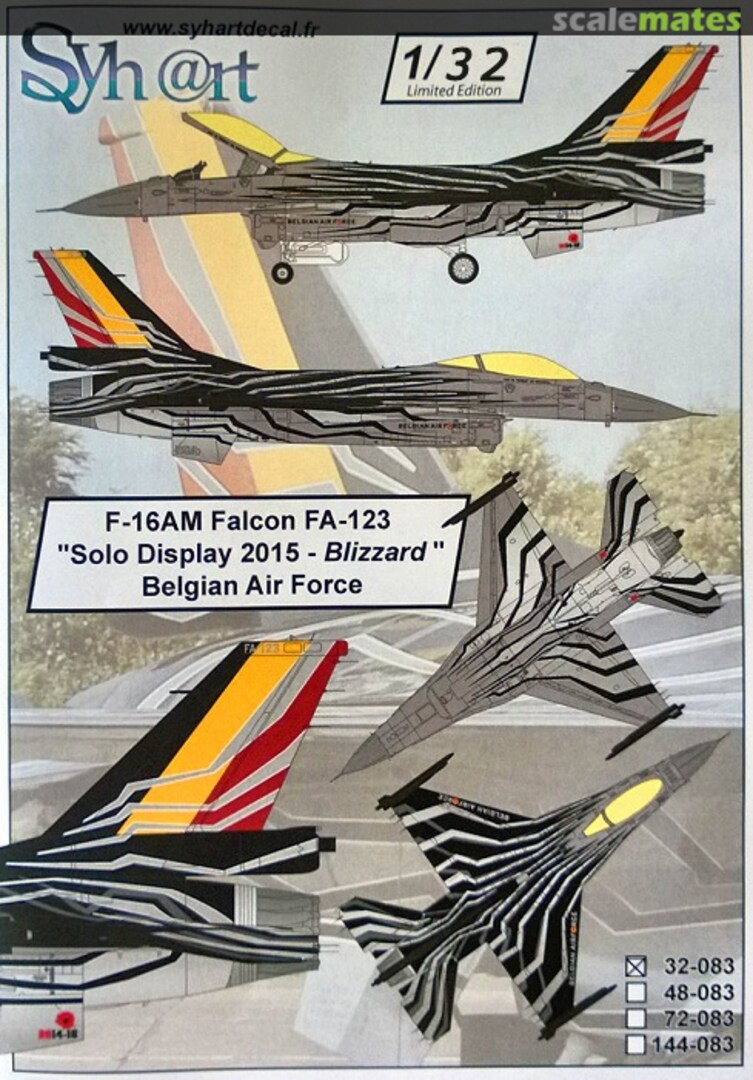 Boxart F-16AM Falcon FA-123 32-083 Syhart