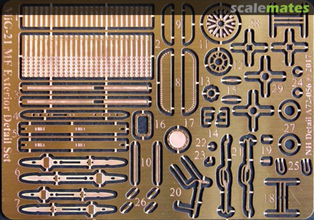 Boxart MiG-21 MF Exterior Set for KP A72-056 NH Detail