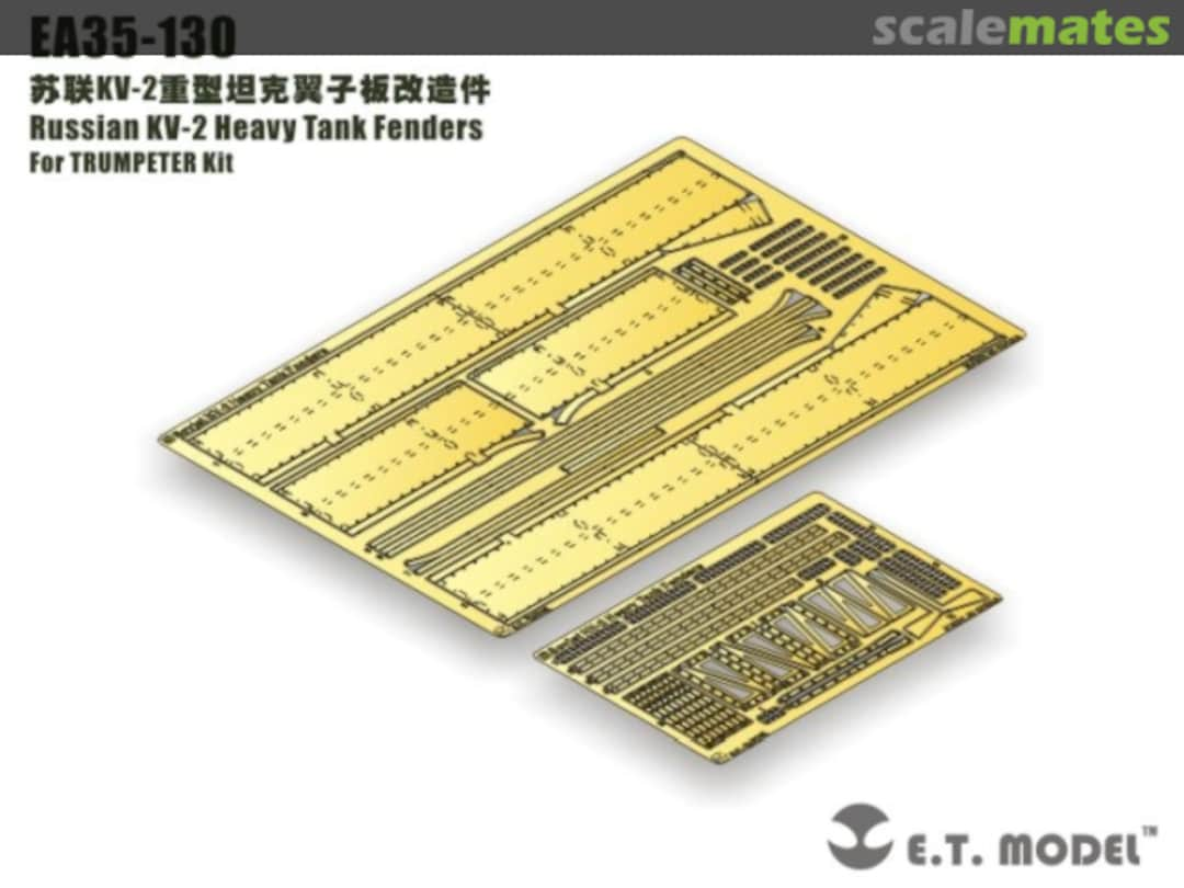 Boxart Russian KV-2 Heavy Tank Fenders EA35-130 E.T. Model