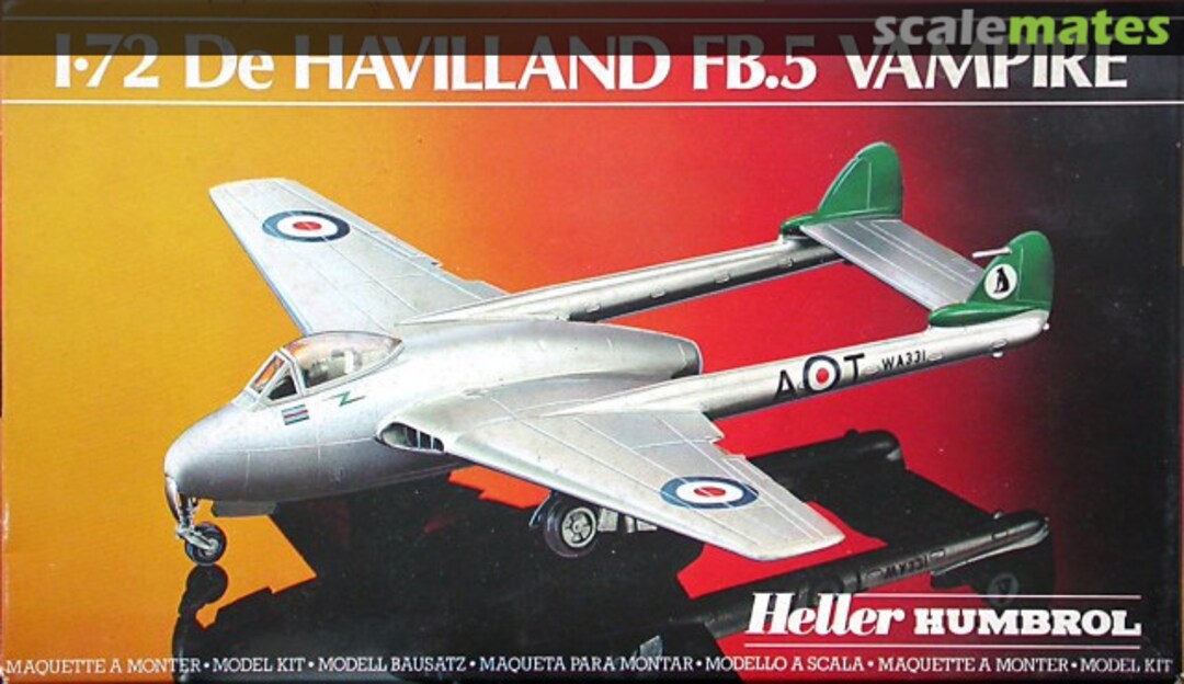 Boxart De Havilland FB.5 Vampire 80283 Heller Humbrol