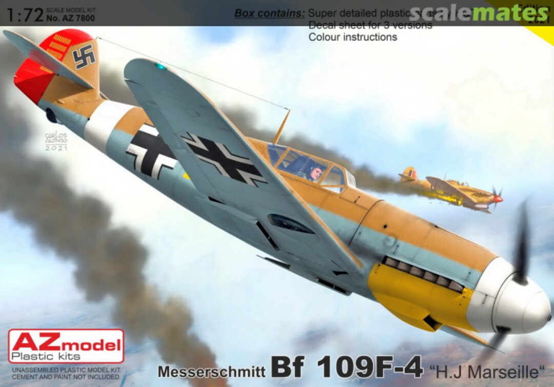 Boxart Messerschmitt Bf 109F-4 AZ7800 AZmodel