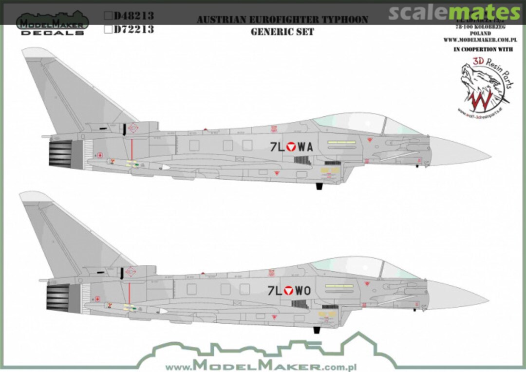 Boxart Austrian Eurofighter Typhoon D72213 ModelMaker