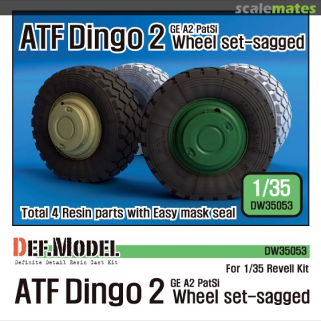 Boxart AFT Dingo2 GE A2 PatSi Sagged Wheel set DW35053 Def.Model