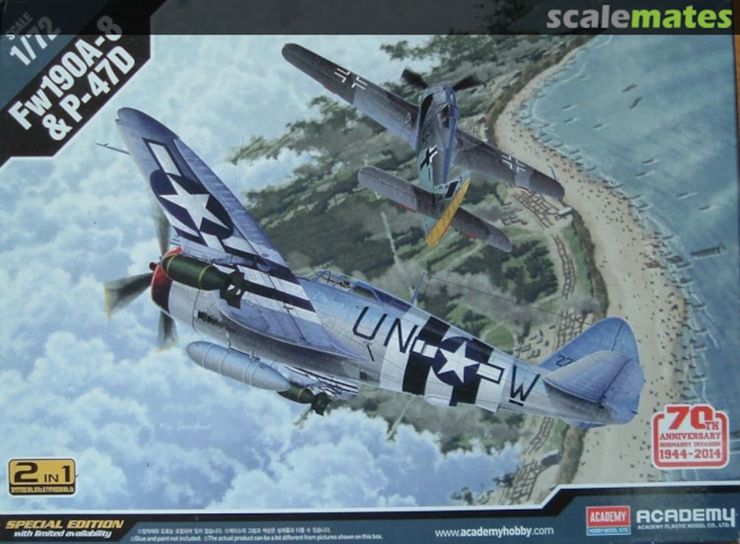 Boxart Fw190A-8 & P-47D 12513 Academy