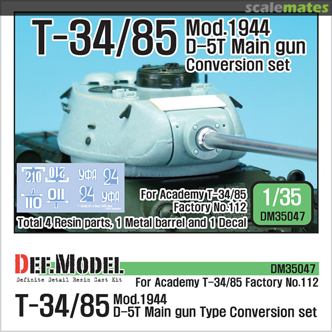 Boxart T-34/85 D-5T Turret Conversion Set Late DM35047 Def.Model