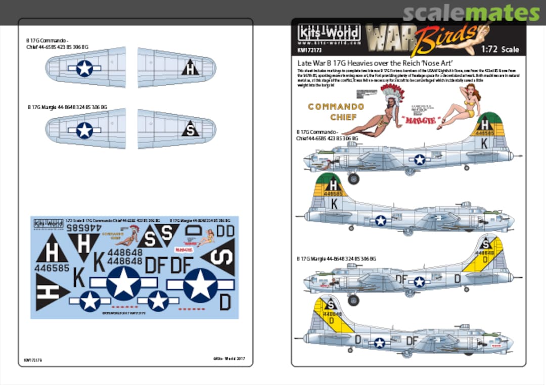 Boxart Boeing B-17G Flying Fortress KW172173 Kits-World