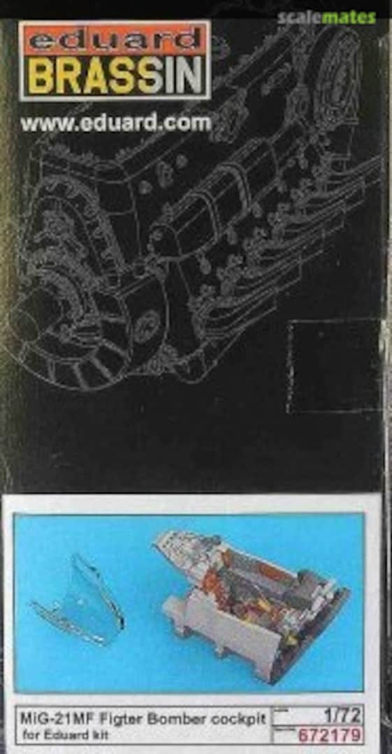 Boxart MiG-21MF Fighter Bomber cockpit 672179 Eduard