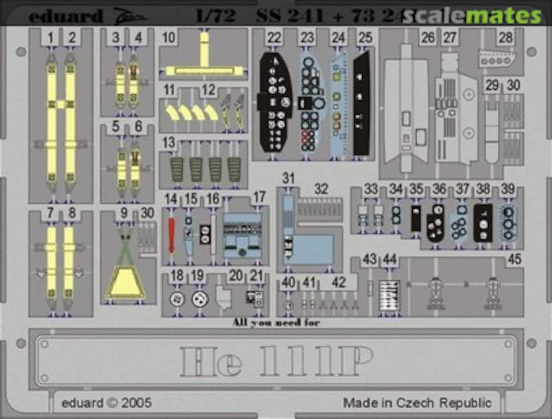 Boxart Heinkel He 111 P interior SS241 Eduard