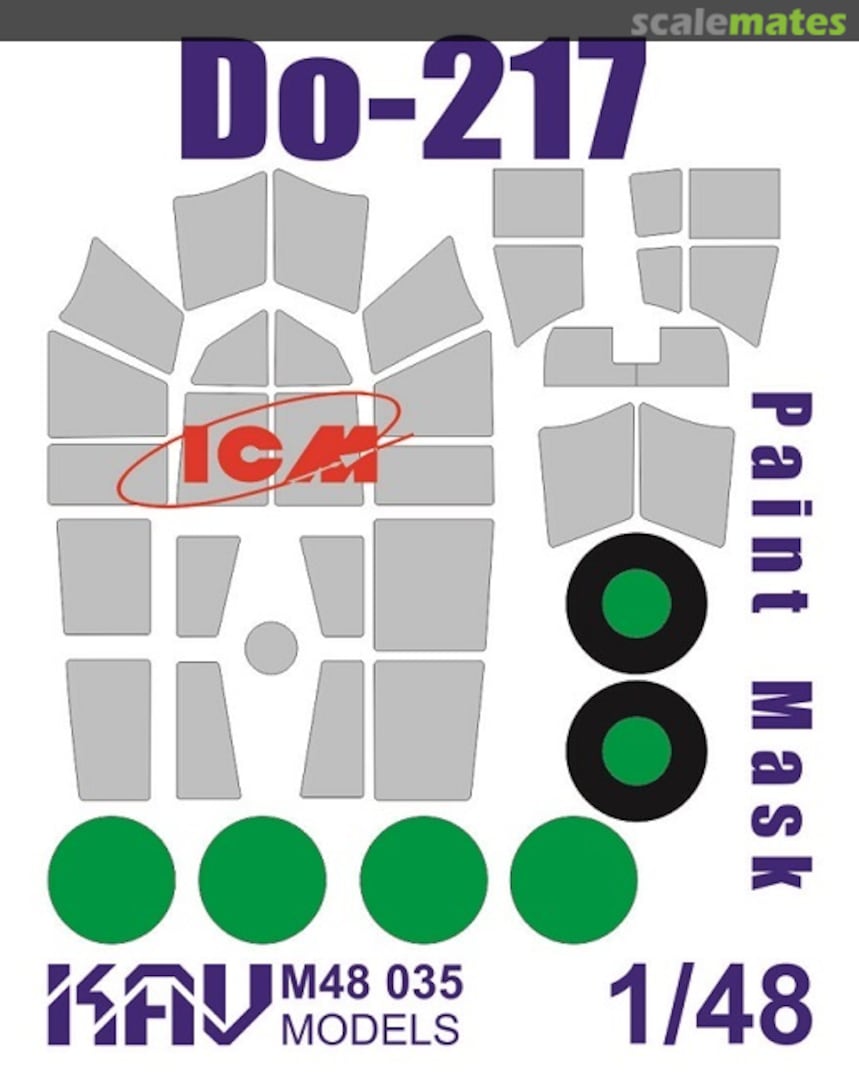 Boxart Paint mask for Do-217 (ICM) KAV M48 035 KAV models