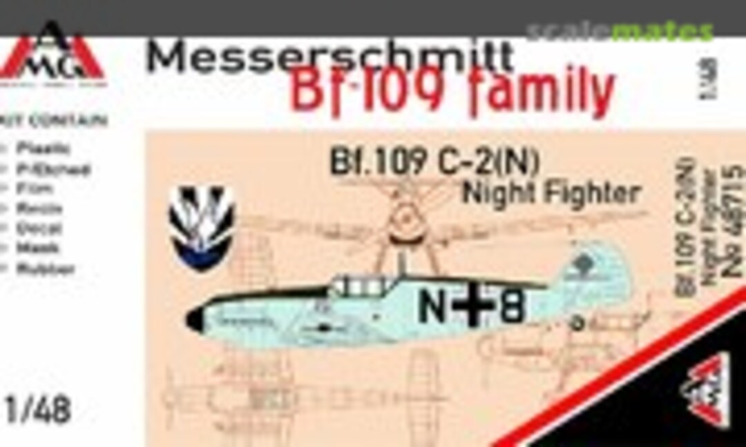 1:48 Messerschmitt Bf-109C-2(N) Night Fighter (AMG 48715)