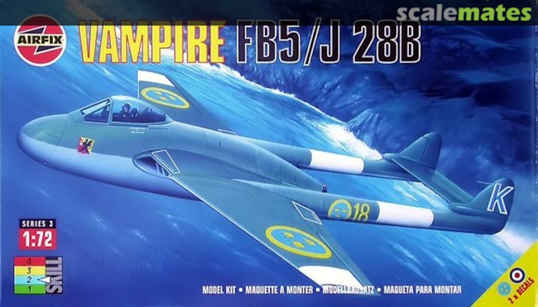 Boxart Vampire FB5/J 28B 03064 Airfix