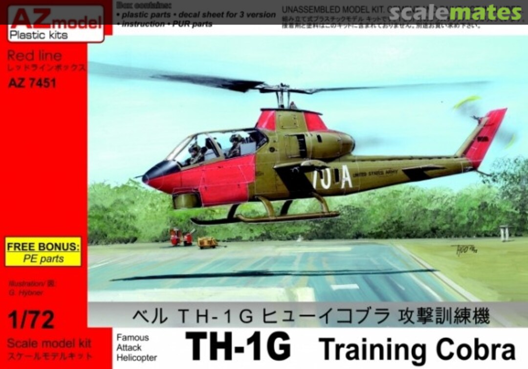 Boxart TH-1G Training Cobra AZ7451 AZmodel