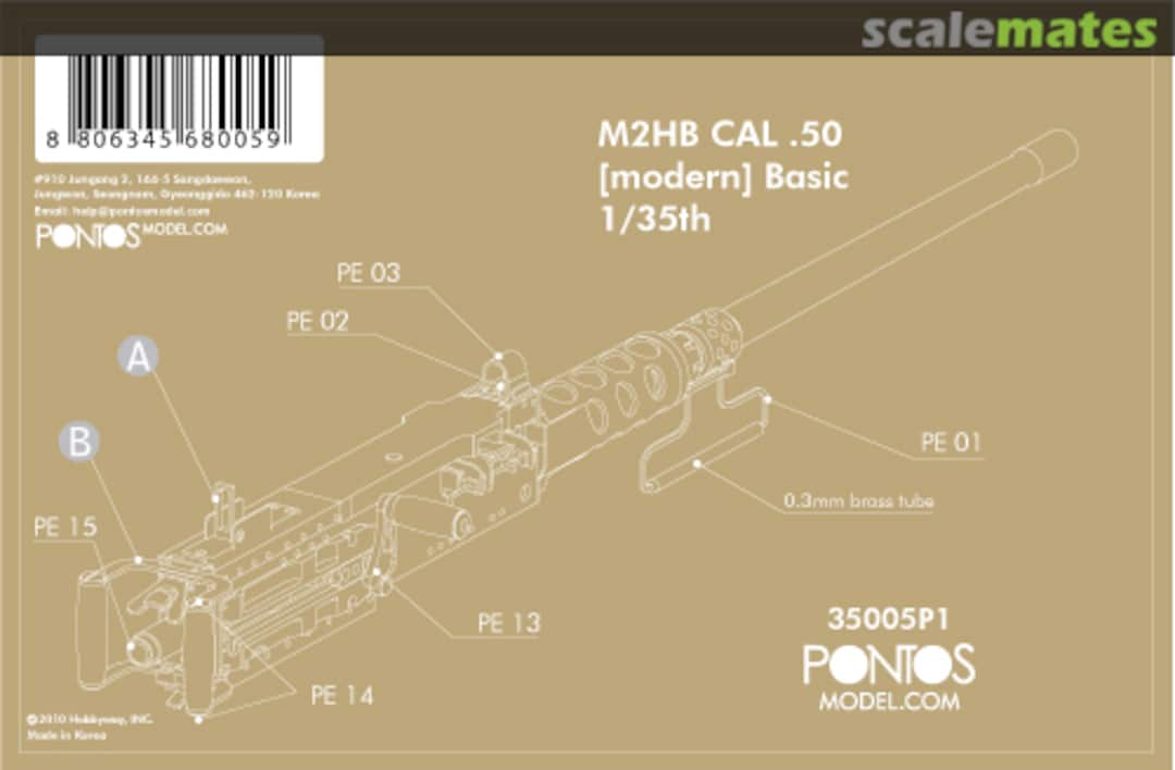 Boxart M2HB Cal.50 (Modern) Basic 35005P1 Pontos Model