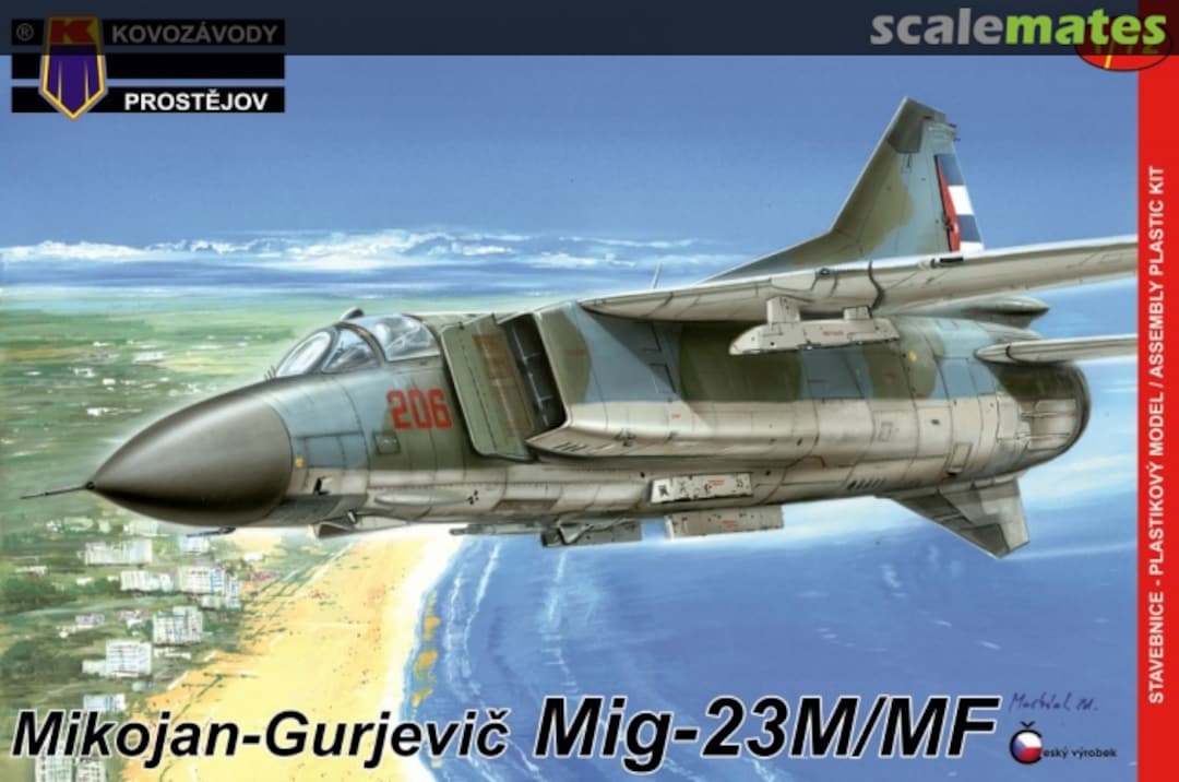 Boxart Mikojan-Gurjevič MiG-23M/MF KPM0051 Kovozávody Prostějov