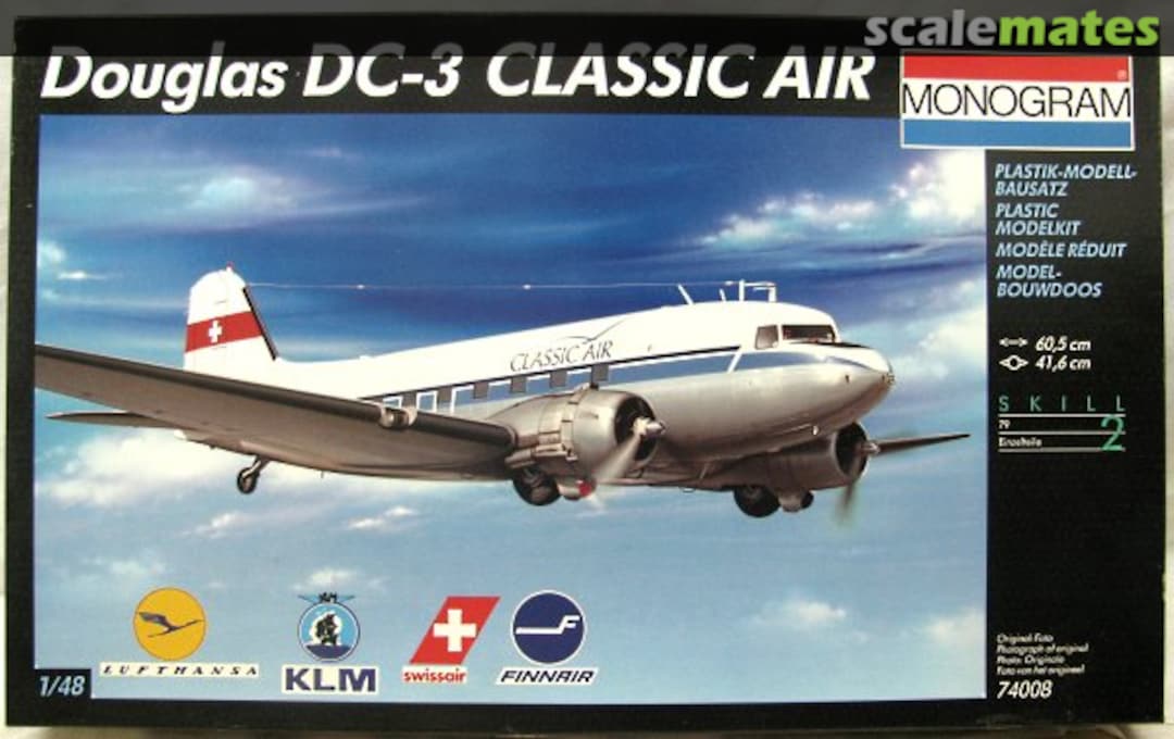 Boxart Douglas DC-3 Classic Air 74008 Monogram