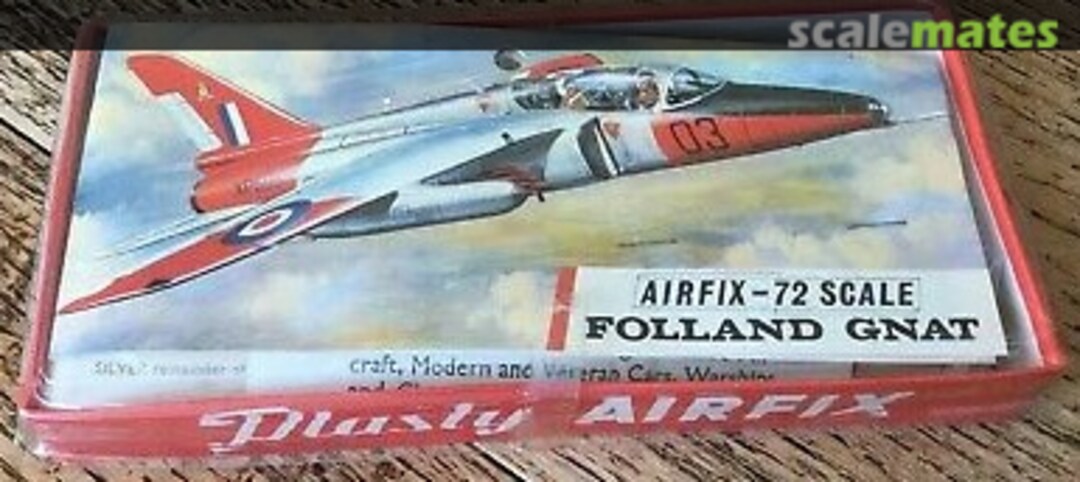 Boxart Folland Gnat 1640-58 Plasty/Airfix