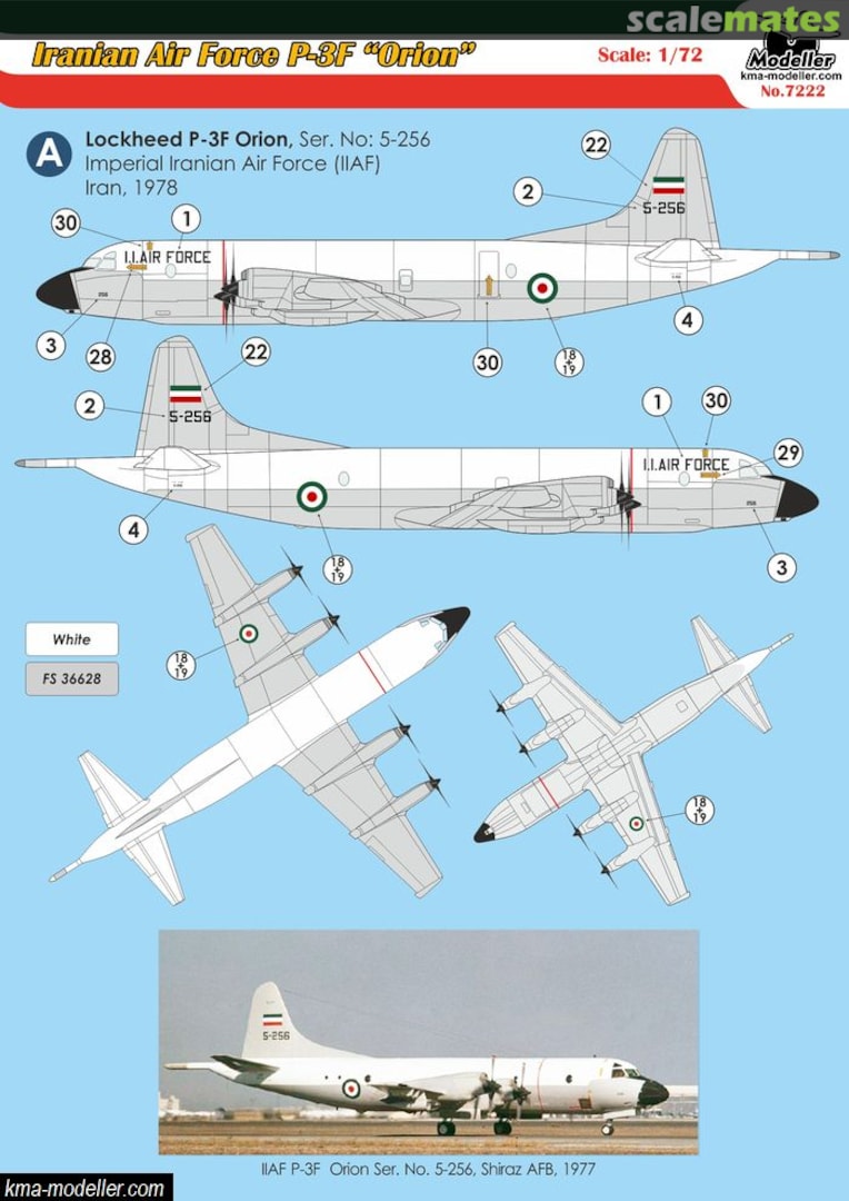 Boxart Iranian Air Force P-3F "Orion" 7222 Modeller