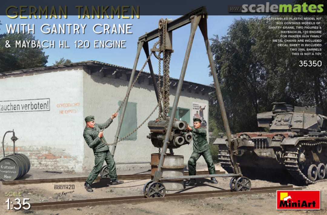 Boxart Tankmen with Gantry Crane 35350 MiniArt