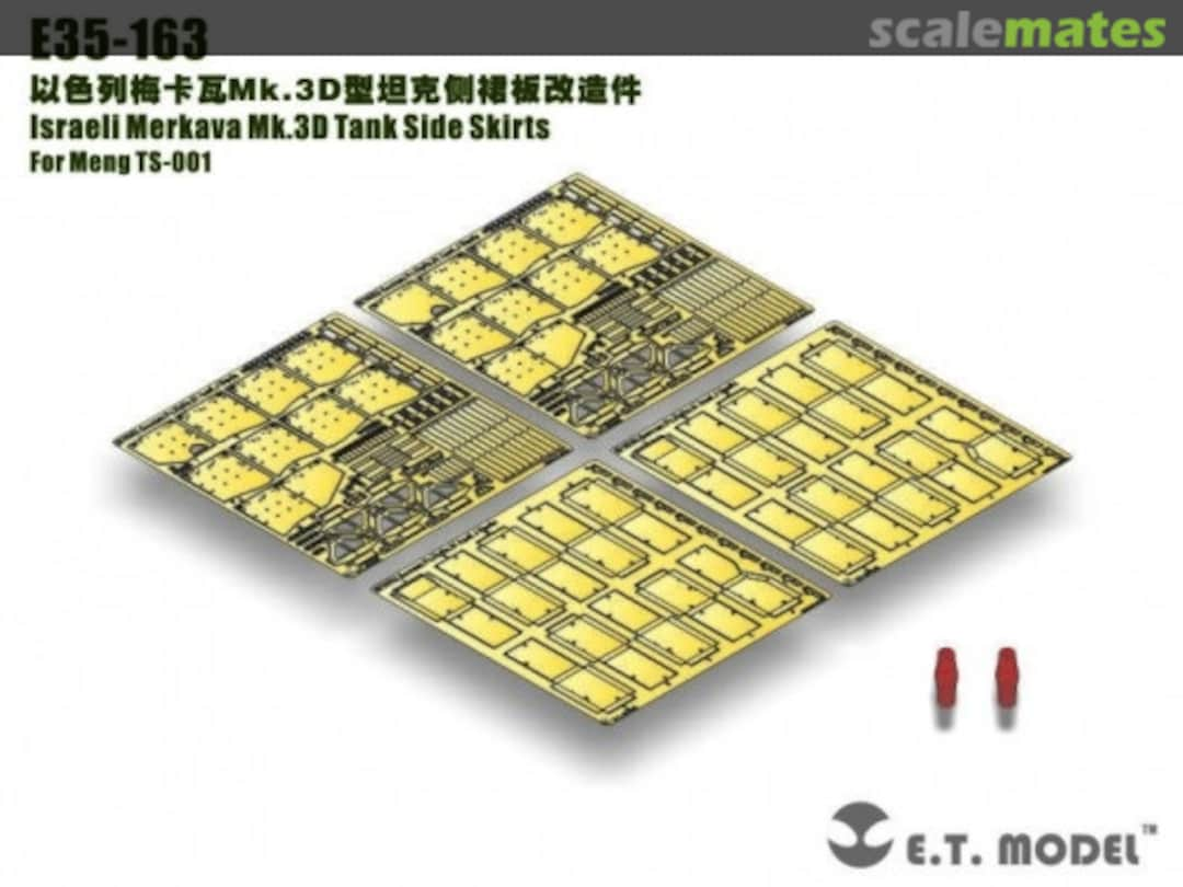 Boxart Israel Merkava Mk.3D Tank Side Skirts E35-163 E.T. Model