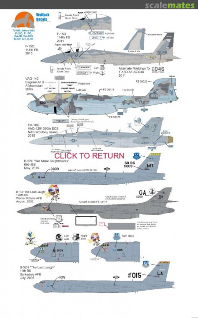 Boxart Jokers Wild 72-095 Wolfpak Decals