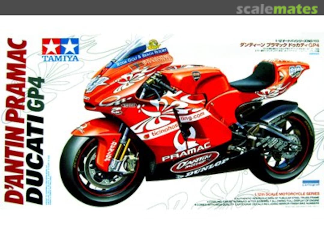 Boxart D'Antin Pramac Ducati GP4 14103 Tamiya