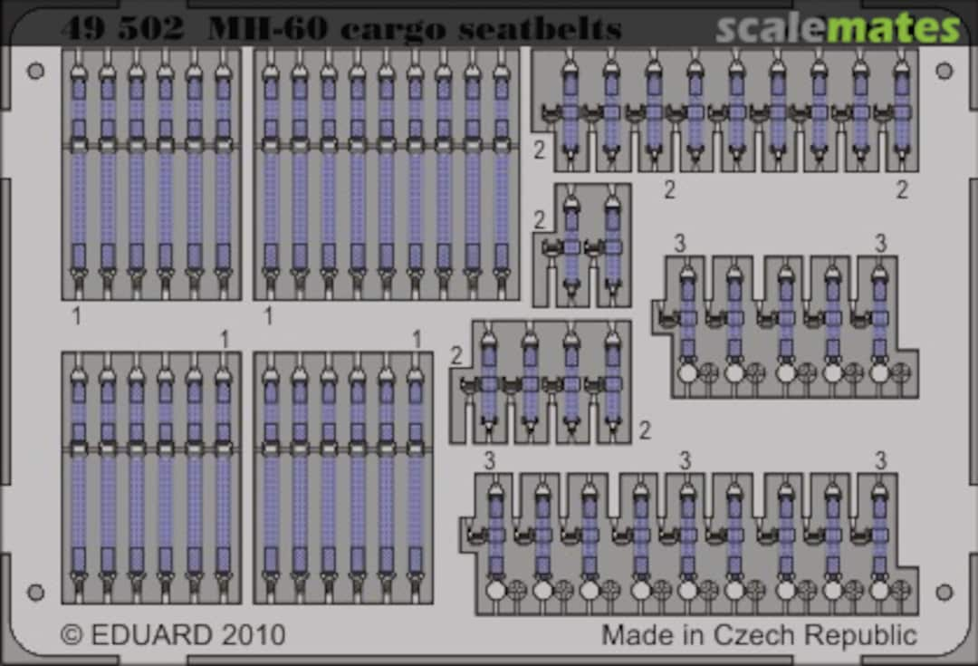 Boxart MH-60 cargo seatbelts 49502 Eduard