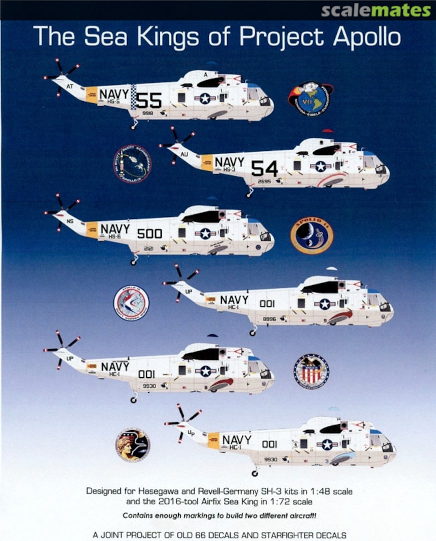 Boxart The Sea Kings of Project Apollo AD7203 Starfighter Decals