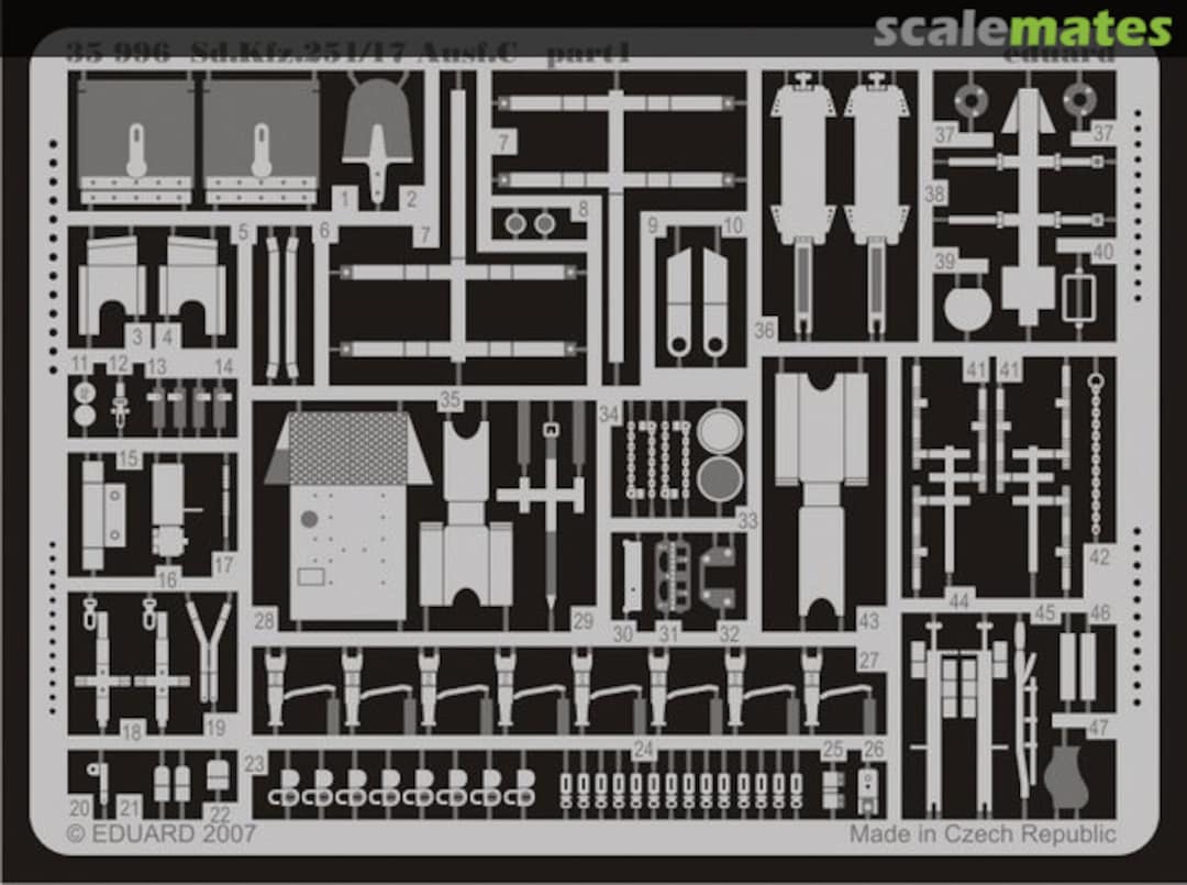 Boxart Sd.Kfz.251/17 Ausf.C 35996 Eduard