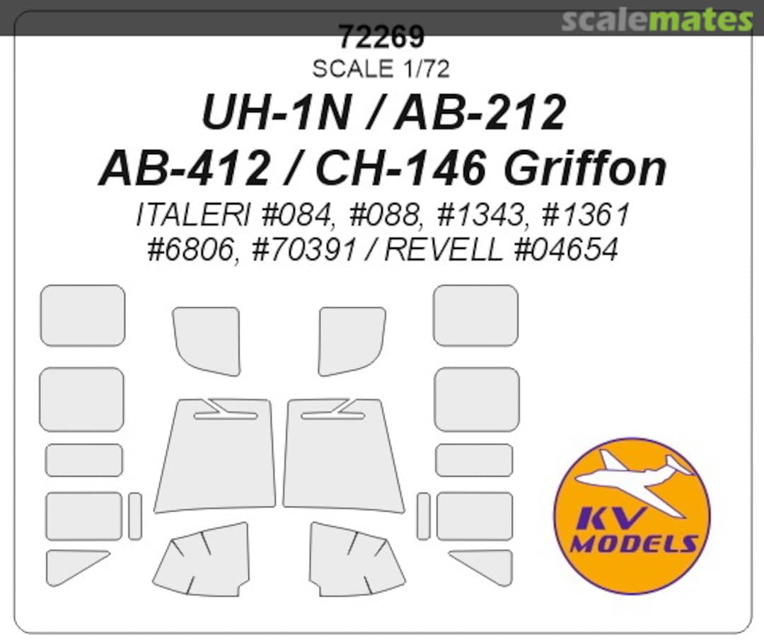 Boxart UH-1N / AB-212 / AB-412 / CH-146 Griffon 72269 KV Models