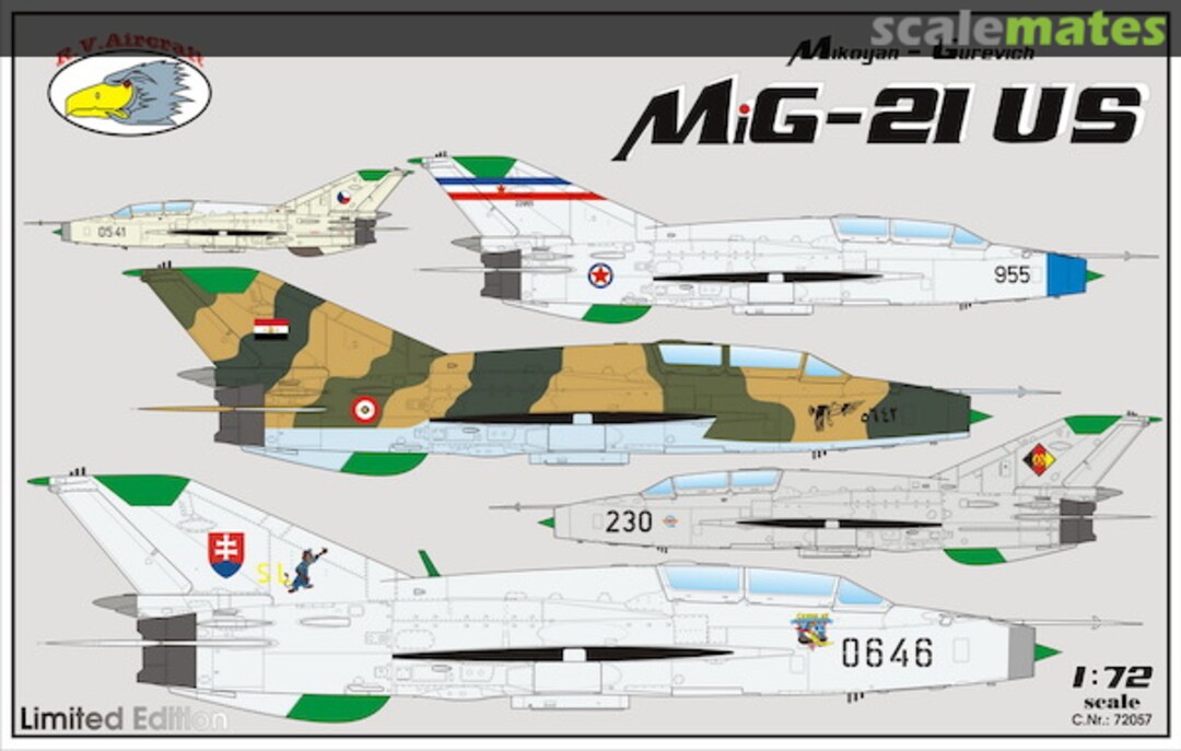 Boxart MiG-21US 72057 R.V.Aircraft