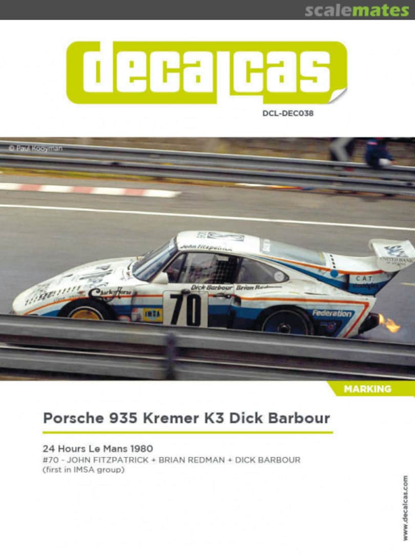 Boxart Porsche Kremer 935 K3 DCL-DEC038 Decalcas