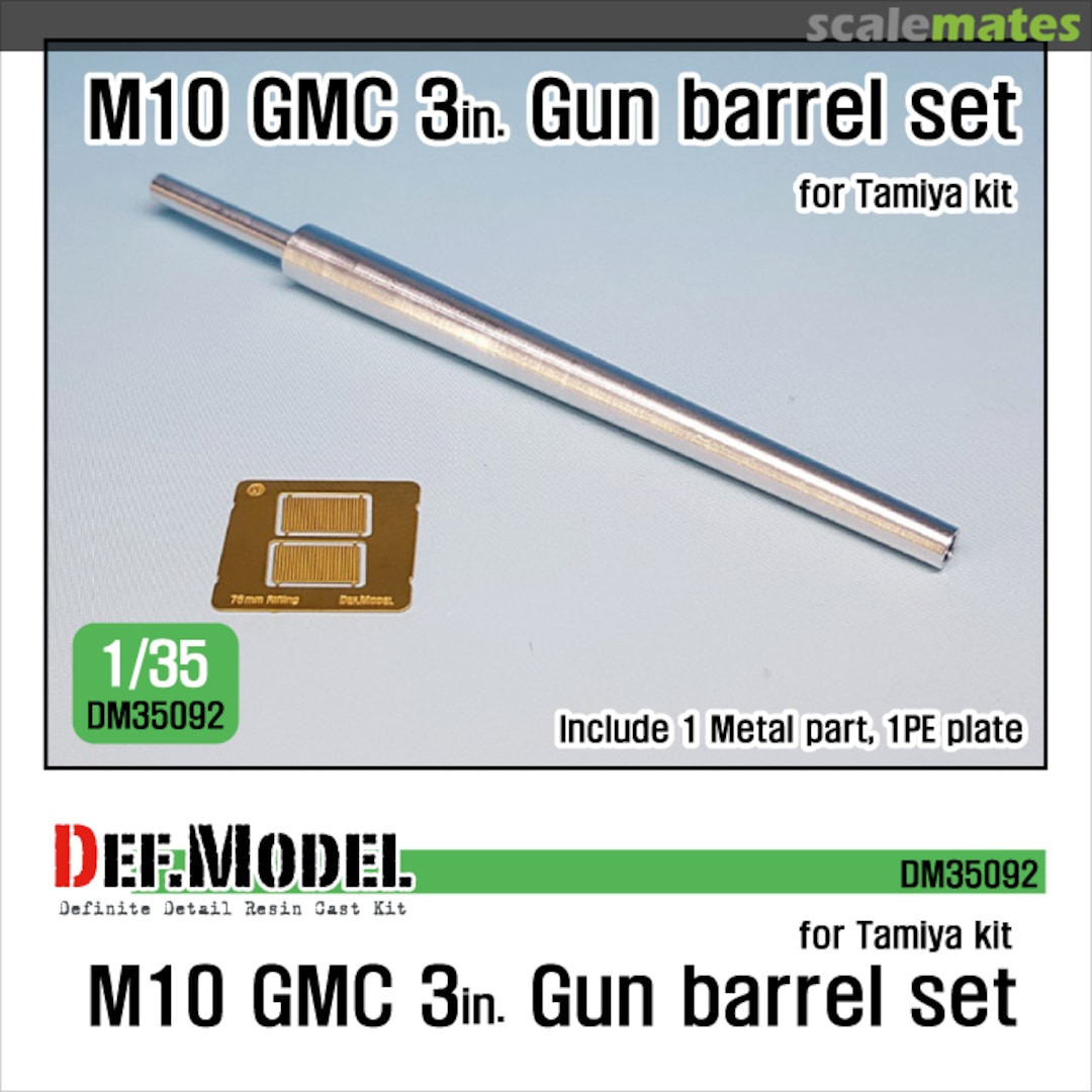 Boxart U.S. M10 GMC 3in. Gun Barrel Set DM35092 Def.Model