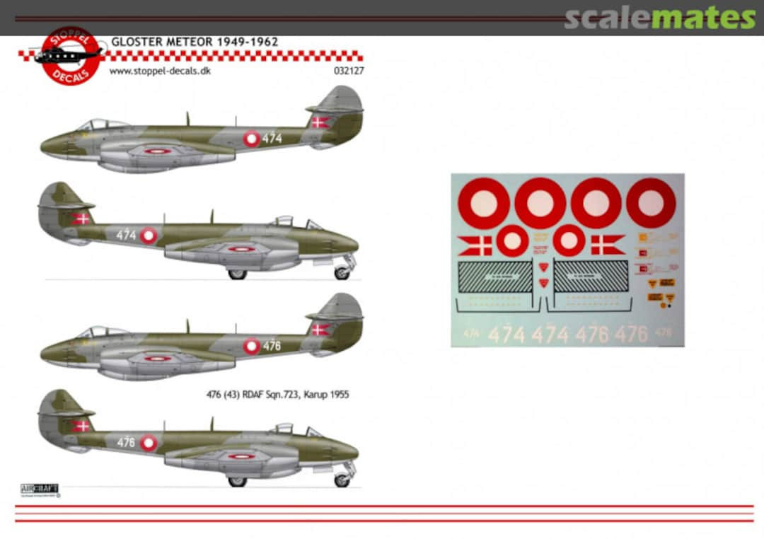 Boxart Gloster Meteor 032127 Stoppel Decals