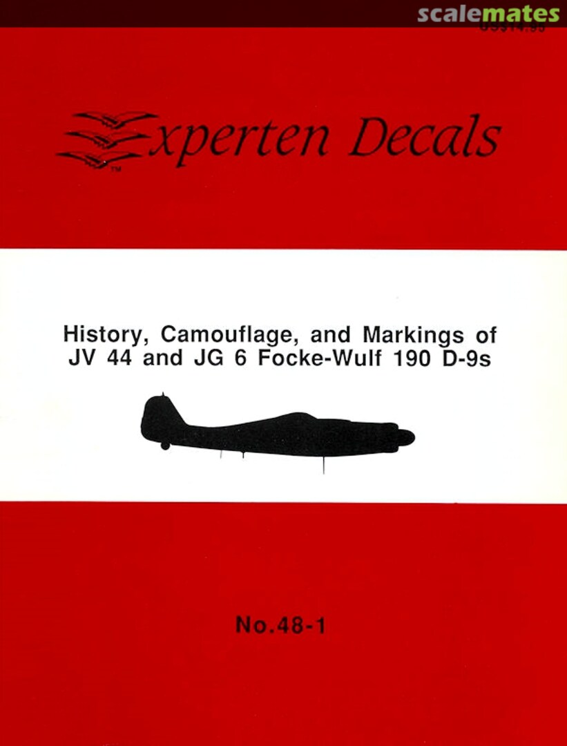 Boxart History, Camouflage and Markings 48-1 Experten Decals