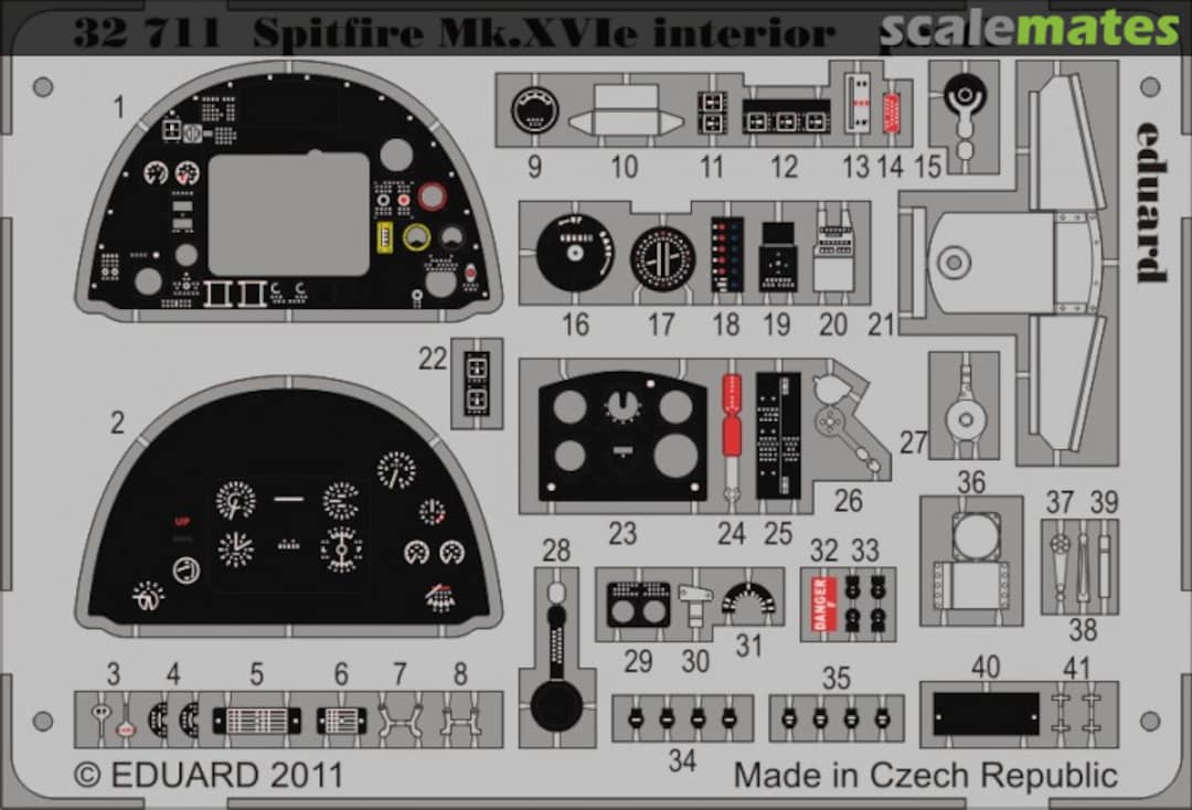 Boxart Spitfire Mk.XVIe interior S. A 32711 Eduard