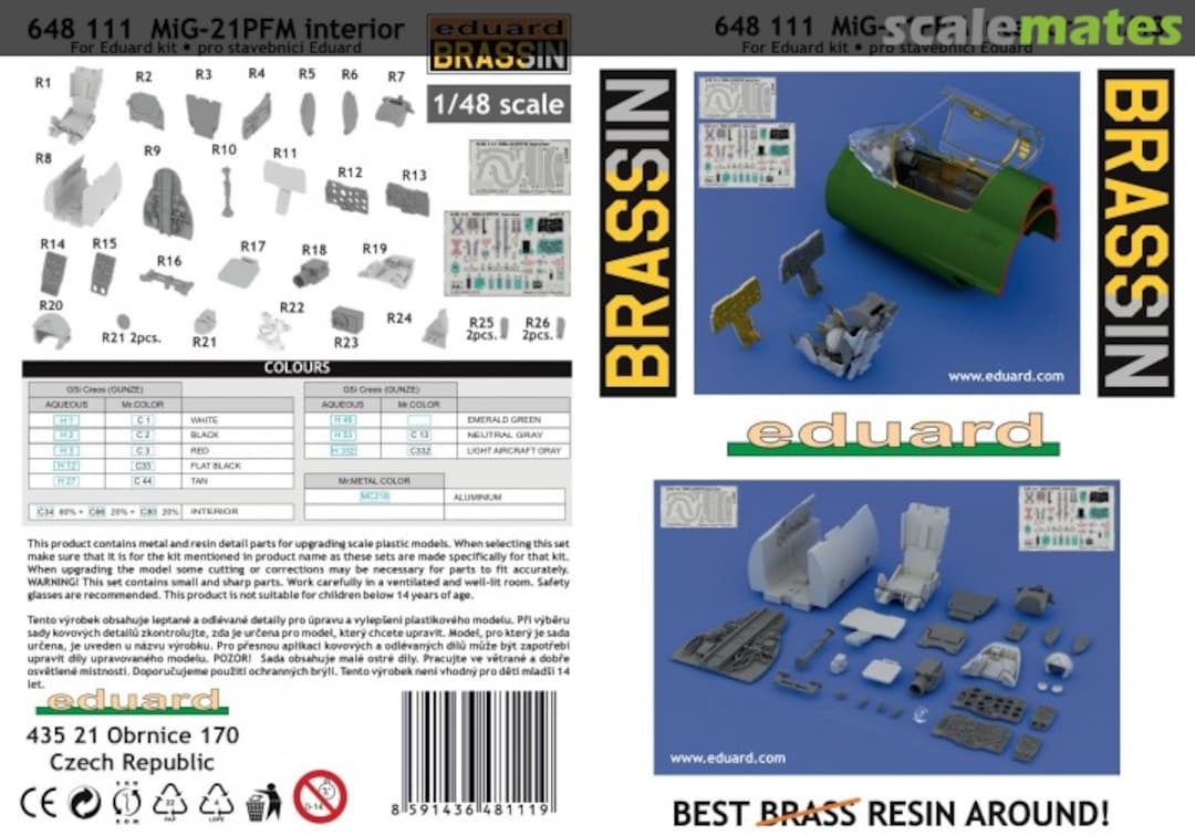 Boxart MiG-21PFM interior - Eduard - 648111 Eduard