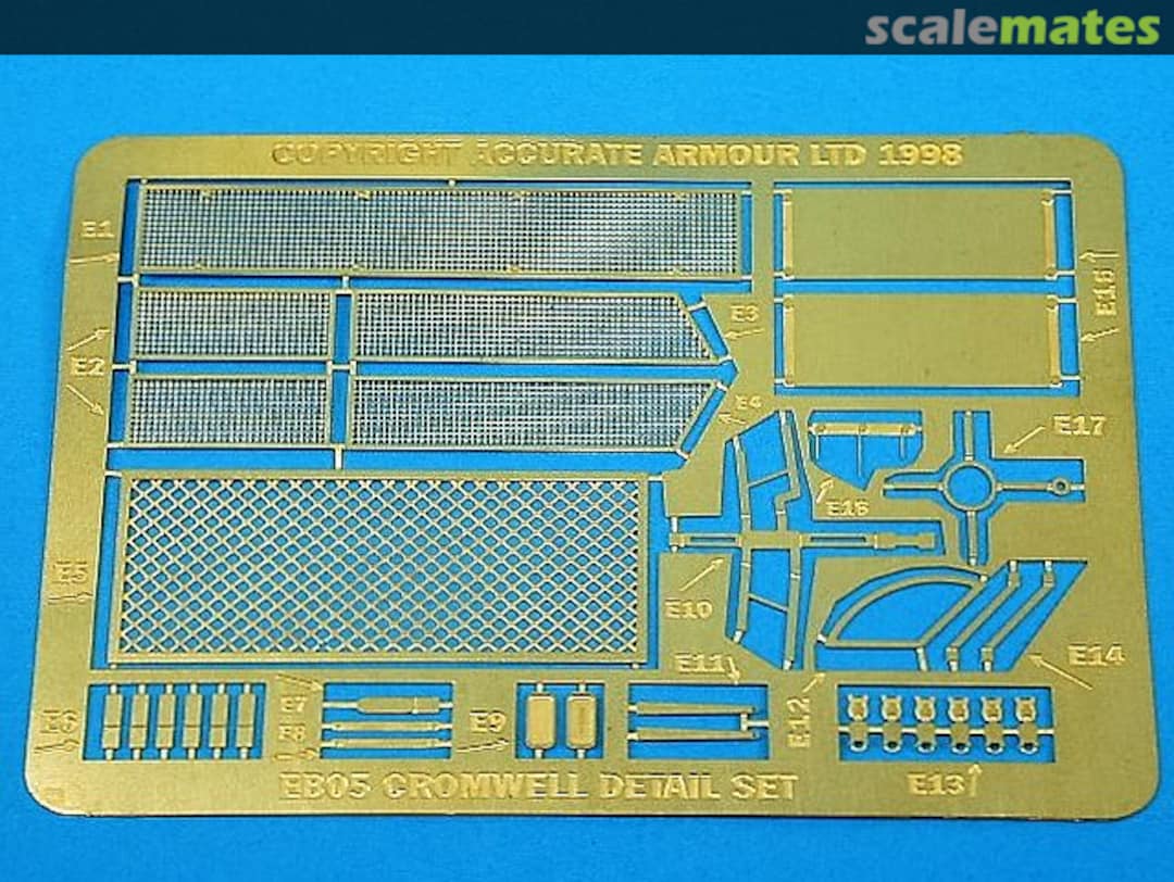 Boxart Etched Brass Cromwell Mesh Set (for Tamiya) EB05 Accurate Armour