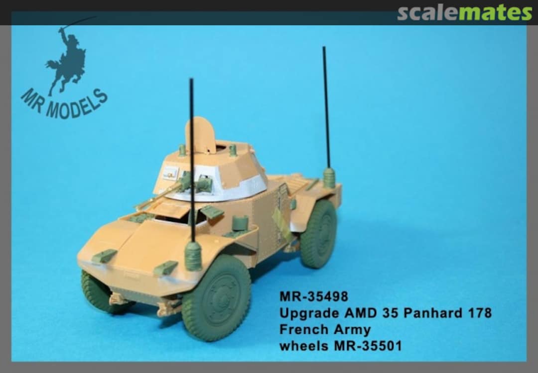 Boxart Upgrade and 25mm SA34 gun barrel AMD 35 Panhard 178 French Army (ICM) MR-35498 MR Modellbau