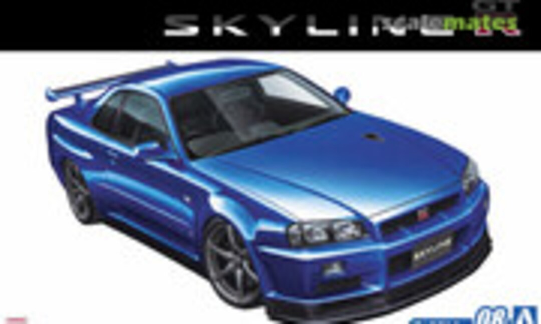 1:24 Nissan BNR34 Skyline GT-R V-Spec II '02 (Aoshima 051597)