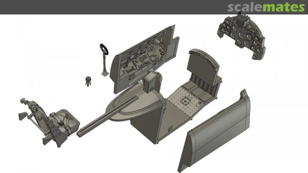 Boxart Cockpit for Hawker Sea Fury 240002 72AERO3DSTL