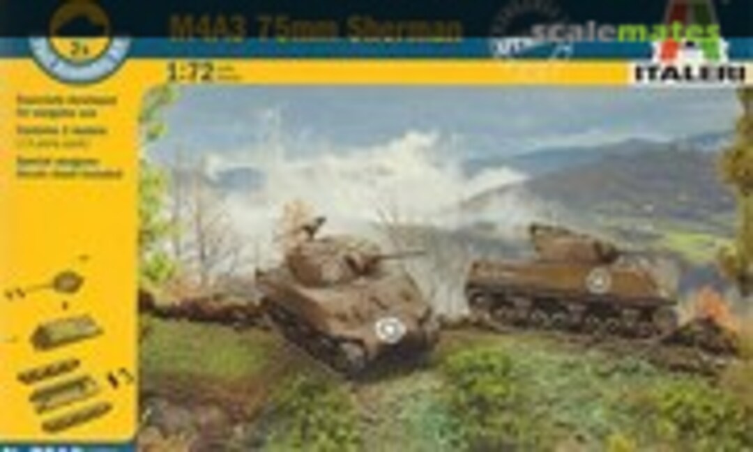 1:72 M4A3 75mm Sherman (Italeri 7518)