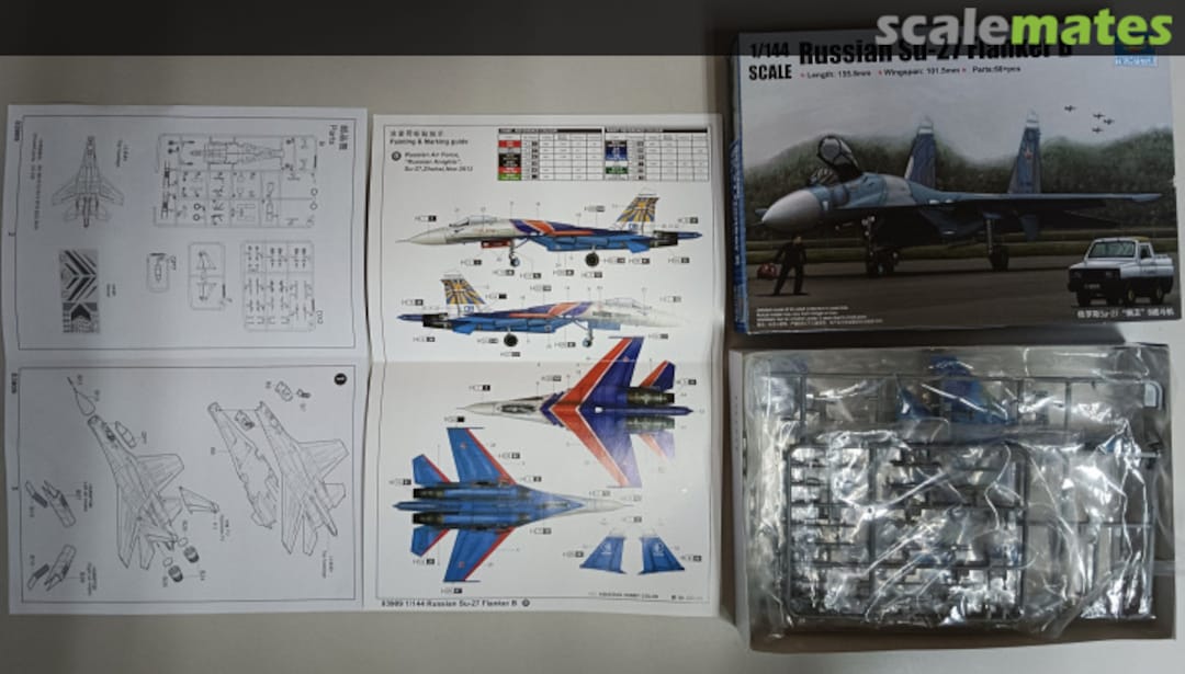 Contents Russian Su-27 Flanker B 03909 Trumpeter