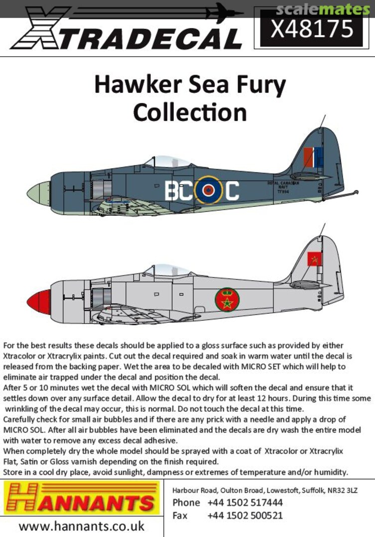 Boxart Hawker Sea Fury Collection X48175 Xtradecal