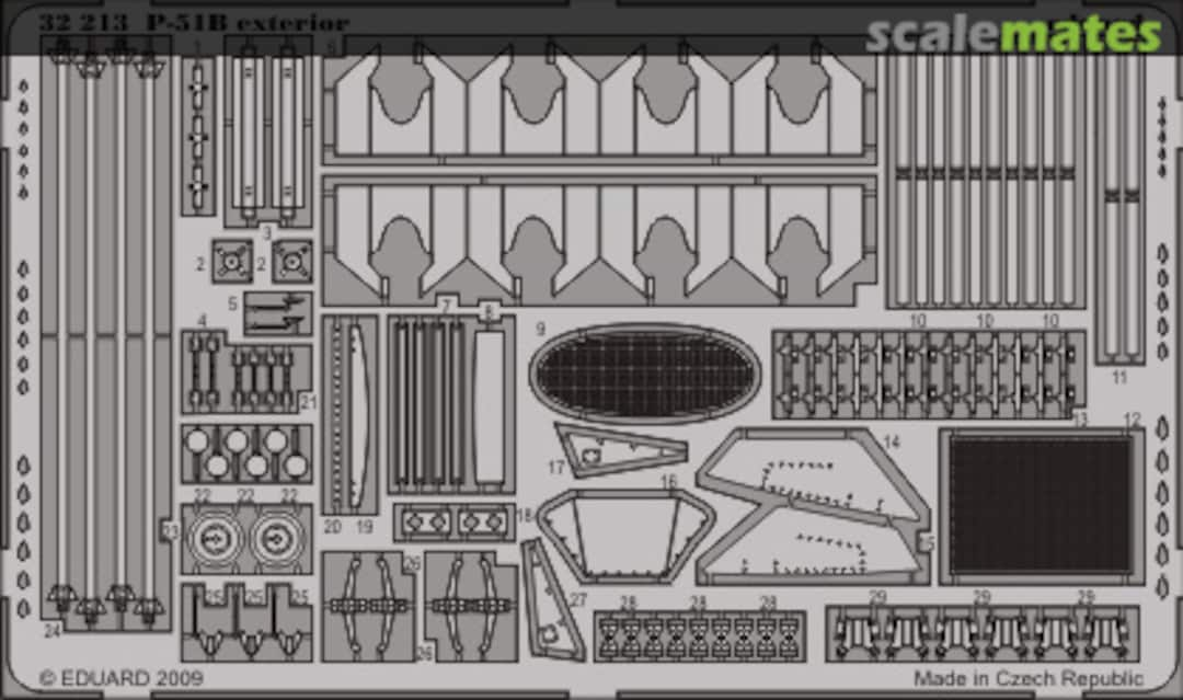 Boxart P-51B exterior 32213 Eduard