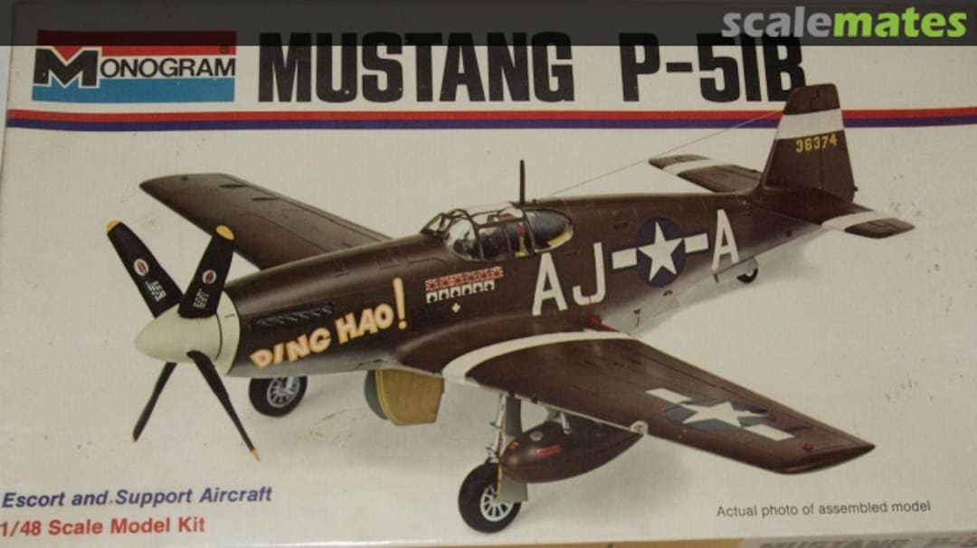 Boxart Mustang P-51B 6853 Monogram