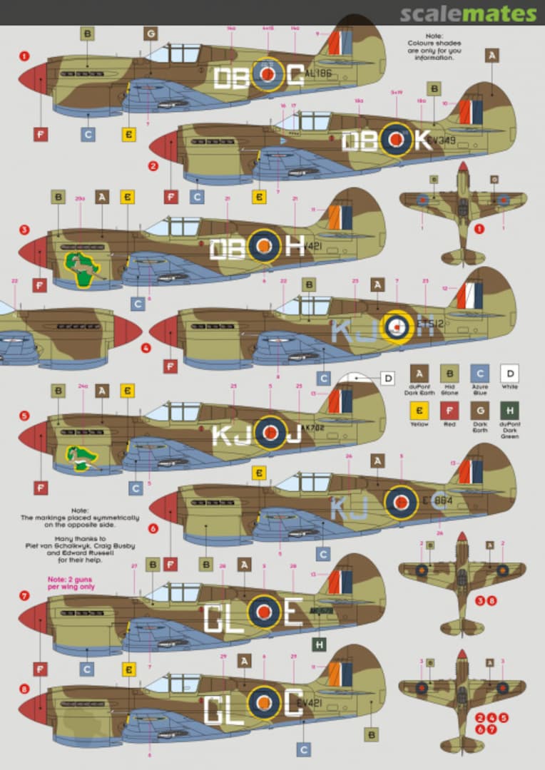 Boxart SAAF Kittyhawks 72082 DK Decals